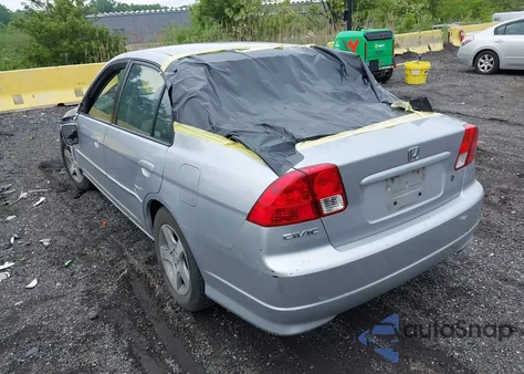2004 Honda Civic Ex из США, поврежденный, VIN 2HGES26824H611000